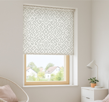 Store enrouleur chambre ado tissé géométrique - TenStickers