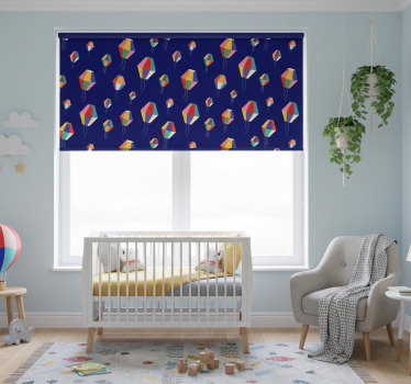 Store enrouleur chambre enfant ballons à air chaud - TenStickers