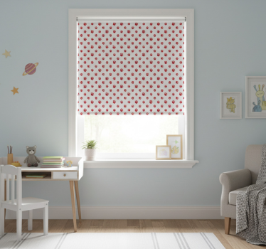 Store enrouleur chambre enfant design pattes de chat et cœur - TenStickers