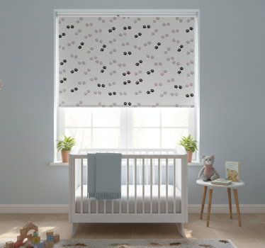 Store enrouleur chambre enfant empreintes de pattes de chat - TenStickers