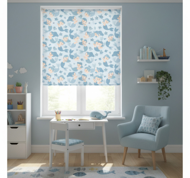 Store enrouleur chambre enfant fantaisie sous-marine - TenStickers