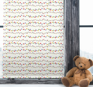 Store enrouleur chambre enfant guirlande lumineuse colorée - TenStickers