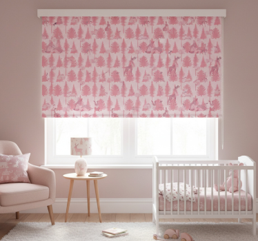Store enrouleur chambre enfant renne rose magnifique - TenStickers
