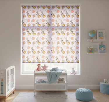 Store enrouleur chambre enfant sirènes et coquillages - TenStickers