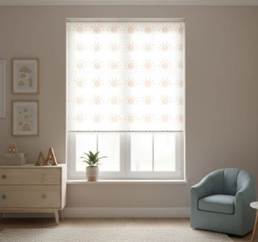 Store enrouleur chambre enfant soleil minimaliste abstrait - TenStickers