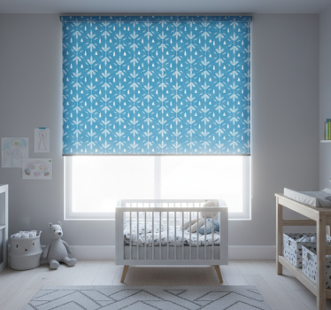 Store enrouleur chambre enfant style nordique bleu - TenStickers