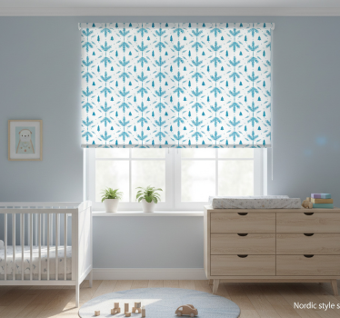 Store enrouleur chambre enfant style nordique bleu - TenStickers