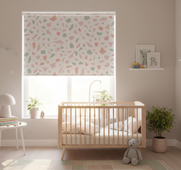 Store enrouleur chambre enfant style nordique terrazo - TenStickers