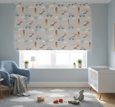 Store enrouleur chambre enfant transport ludique - TenStickers