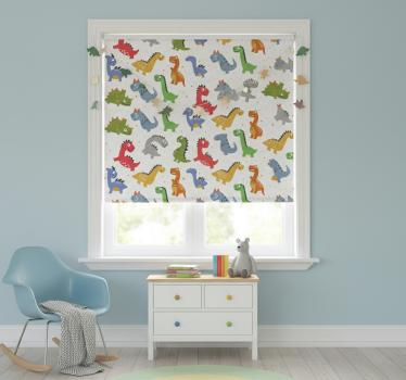 Store enrouleur chambre enfant types de dinosaures adorables - TenStickers