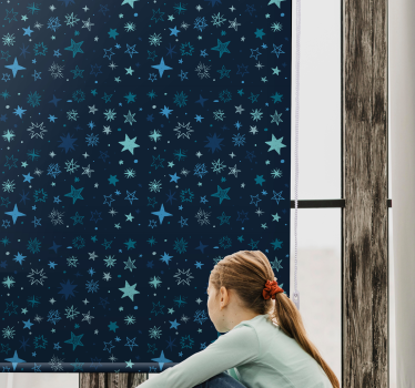 Store enrouleur chambre enfant ciel céleste du soir - TenStickers