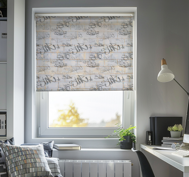 Store enrouleur original graffitis gris - TenStickers