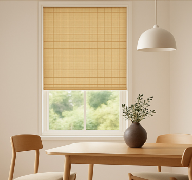 Store enrouleur salle à manger effet tissé beige - TenStickers