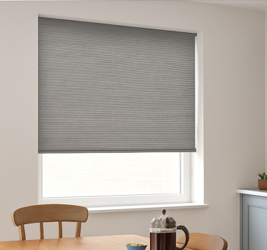 Store enrouleur salle à manger effet tissé gris - TenStickers