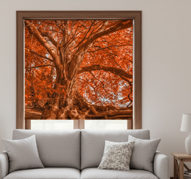 Store enrouleur salon arbre d'automne majestueux - TenStickers