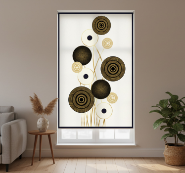 Store enrouleur salon décoration cercles glamour - TenStickers