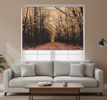 Store enrouleur salon forêt d'automne magnifique - TenStickers