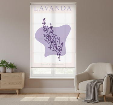 Store enrouleur salon lavande minimaliste - TenStickers