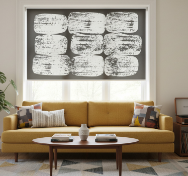 Store enrouleur salon motifs géométriques vintage - TenStickers
