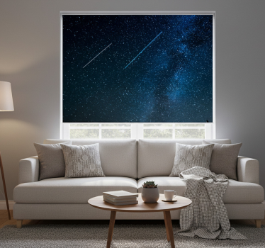 Store enrouleur salon paysage de belles étoiles filantes - TenStickers