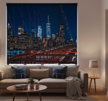Store enrouleur salon paysage de new york - TenStickers