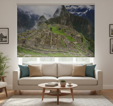Store enrouleur salon paysage machu picchu - TenStickers