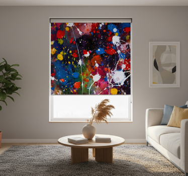 Store enrouleur salon peinture acrylique - TenStickers