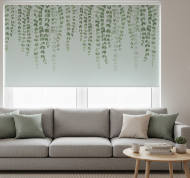 Store enrouleur salon plantes élégantes suspendues - TenStickers