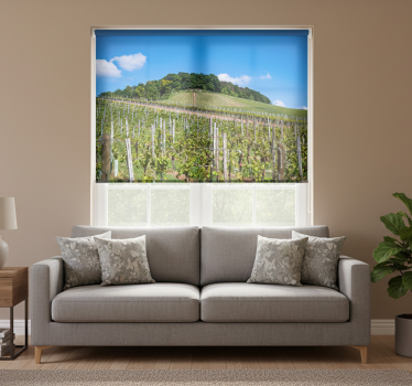 Store enrouleur salon prairie de vin - TenStickers