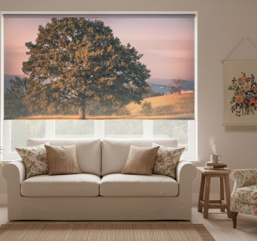 Store enrouleur salon style vieux arbre cottagecore - TenStickers