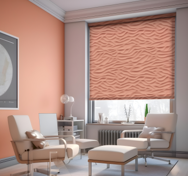 Store enrouleur salon texture saumon clair - TenStickers