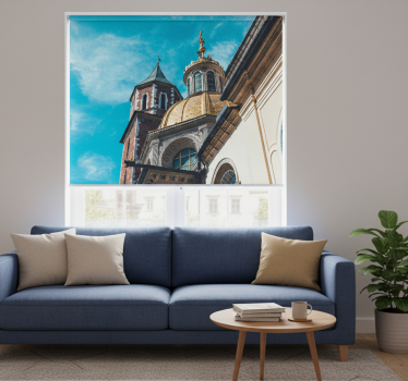 Store enrouleur salon vue sur wawel - TenStickers