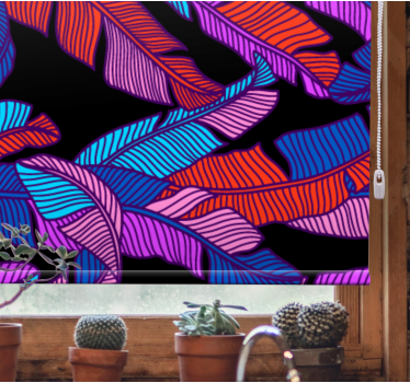 Store enrouleur original motif de panache électrique - TenStickers