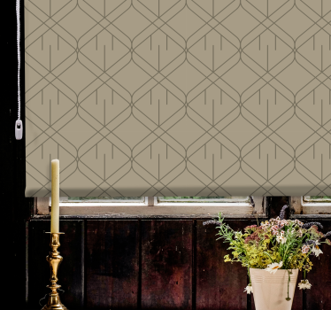 Store enrouleur salon motif géométrique moderne - TenStickers