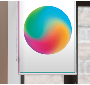 Store enrouleur original sphère colorée abstraite - TenStickers