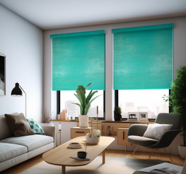 Store enrouleur turquoise effet texture vieillie - TenStickers