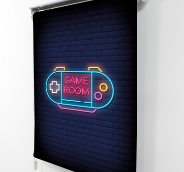 Store enrouleur gamer effet néon - TenStickers