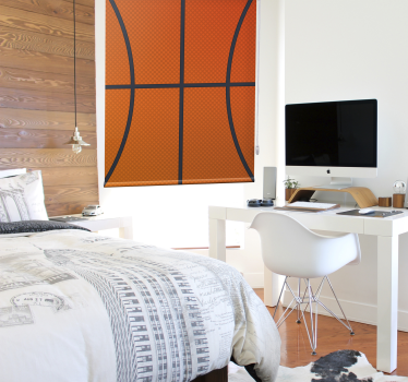 Store enrouleur chambre ado motif ballon de basket - TenStickers