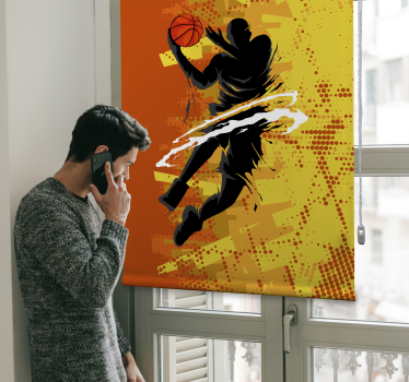 Store enrouleur motif joueur de basket-ball - TenStickers