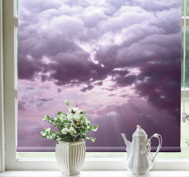 Store nuage Ciel réaliste avec la lumière du soleil - TenStickers
