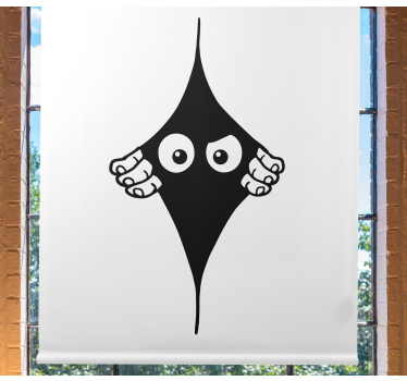 Store enrouleur chambre ado yeux furtifs drôles - TenStickers