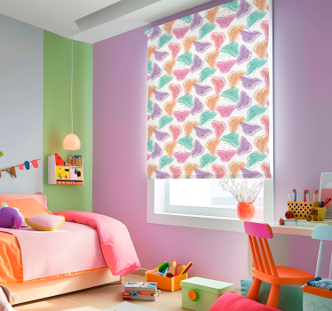 Store papillon silhouette colorée - TenStickers
