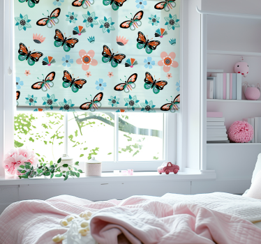 Store enfants papillons et fleurs - TenStickers