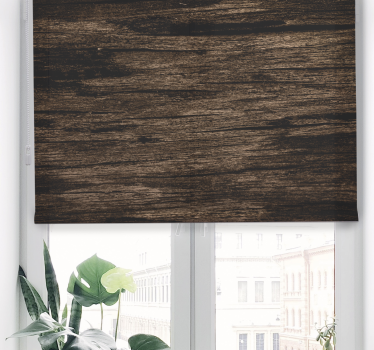 Store rustique imitation bois foncé - TenStickers