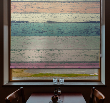 Store textures et motifs Vieux bois clair - TenStickers