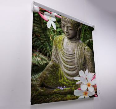 Store zen avec une statue de bouddha - TenStickers