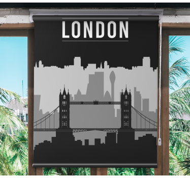 Stores avec des images Horizon noir et gris de londres - TenStickers