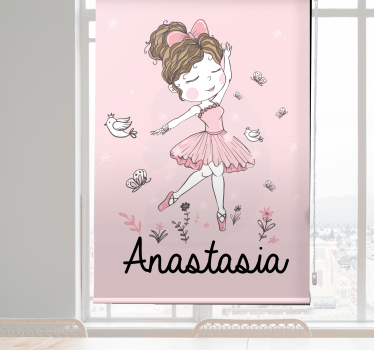 Stores personalisés Fille de danse nordique - TenStickers
