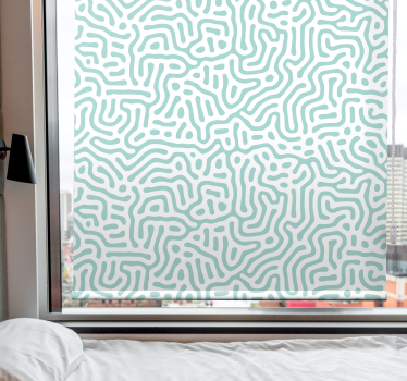 Store enrouleur chambre ado nature vert et blanc - TenStickers