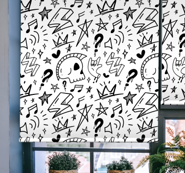 Store enrouleur chambre ado modèle de signes cool - TenStickers